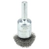 Weiler 1" Circular Flared Crimped Wire End Brush .006" Steel Fill 10033